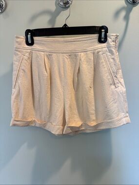 Catherine Malandrino Light Cream Pink Pleated Shorts